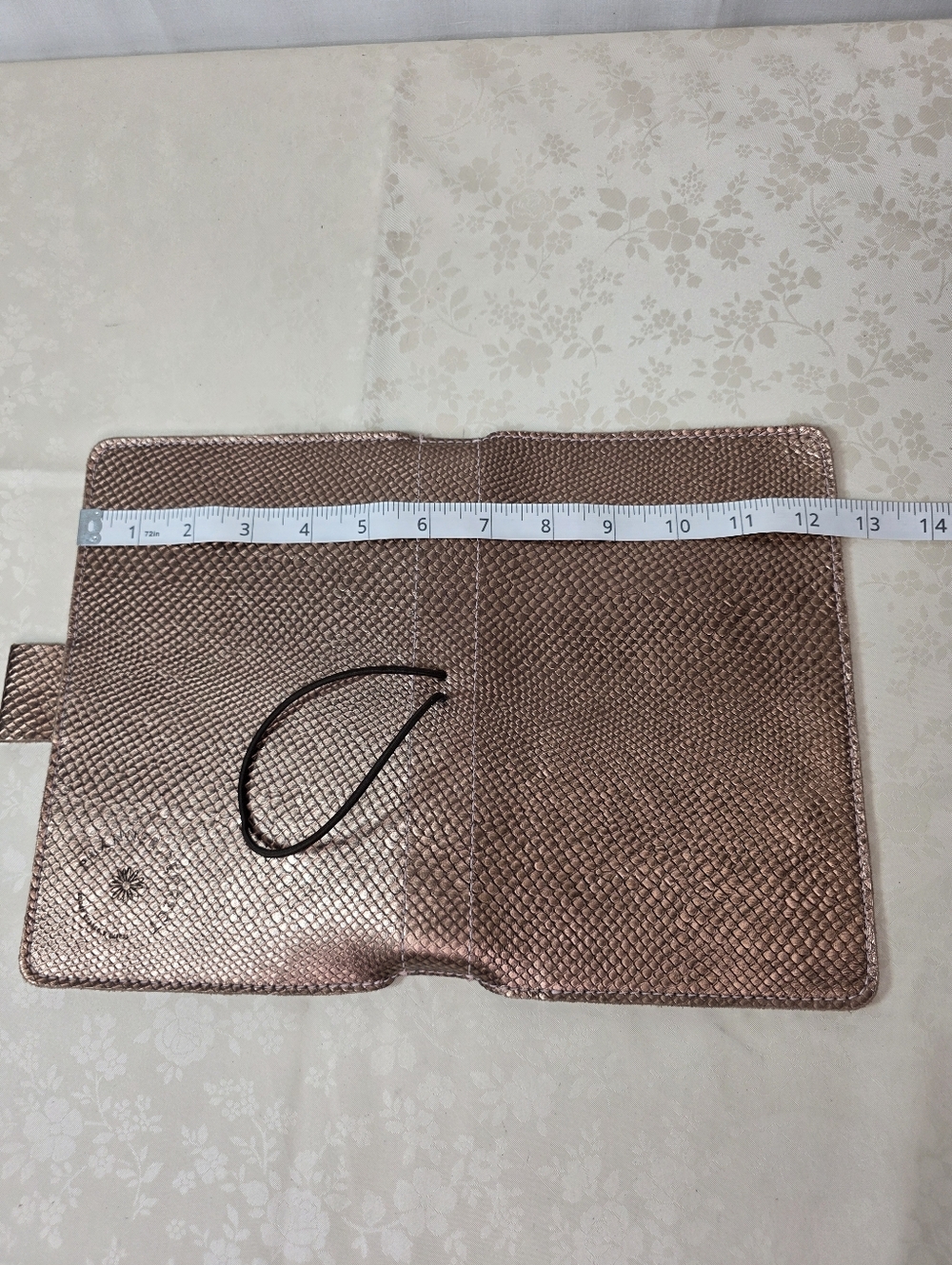 Planner Perfect Leather Traveler's Notebook Cover - Metallic Bronze Snakeskin Em - Picture 5 of 11